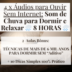 4 x Áudios para Ouvir Sem Internet: Som de Chuva para Dormir e Relaxar 🌧 8 HORAS 🌧